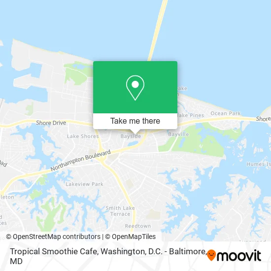 Tropical Smoothie Cafe map