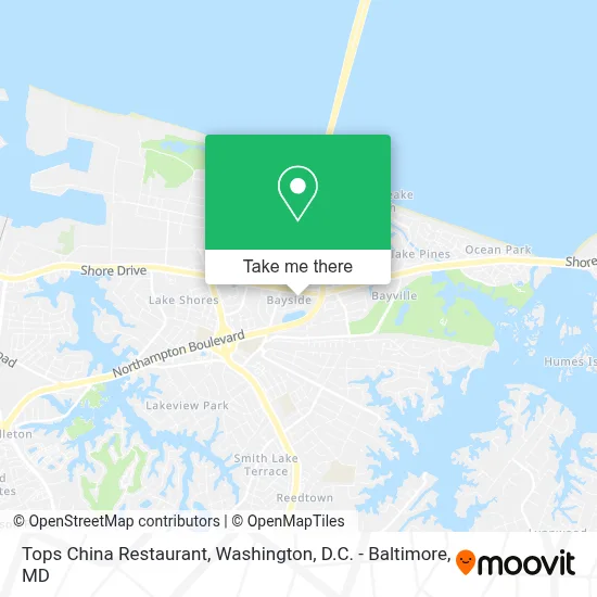 Tops China Restaurant map