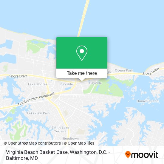 Virginia Beach Basket Case map