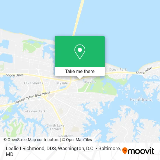 Leslie I Richmond, DDS map