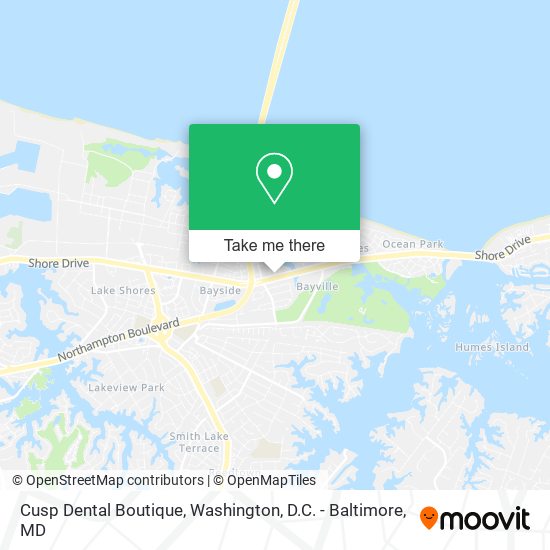 Cusp Dental Boutique map