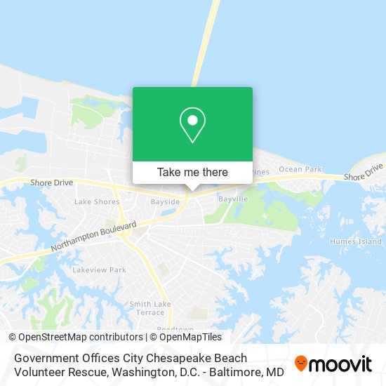 Mapa de Government Offices City Chesapeake Beach Volunteer Rescue