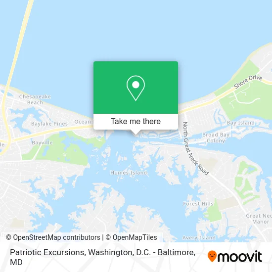 Patriotic Excursions map