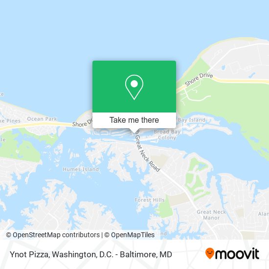 Ynot Pizza map