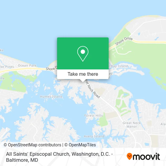 All Saints' Episcopal Church map