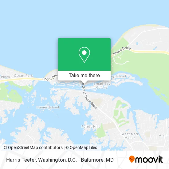 Mapa de Harris Teeter