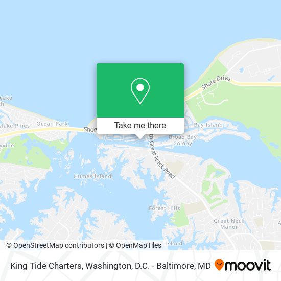 King Tide Charters map