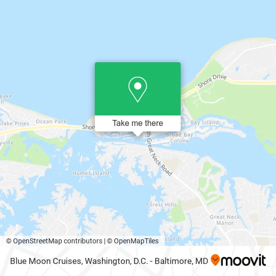 Blue Moon Cruises map