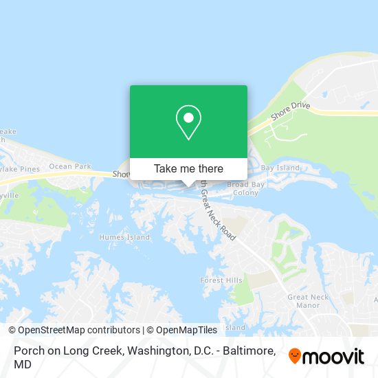 Porch on Long Creek map