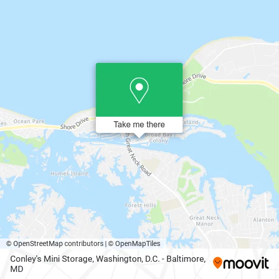 Conley's Mini Storage map