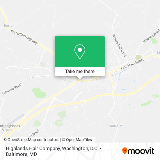 Mapa de Highlands Hair Company