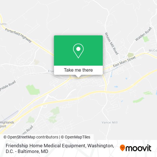 Friendship Home Medical Equipment map
