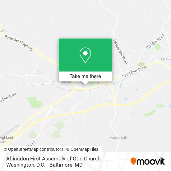 Abingdon First Assembly of God Church map