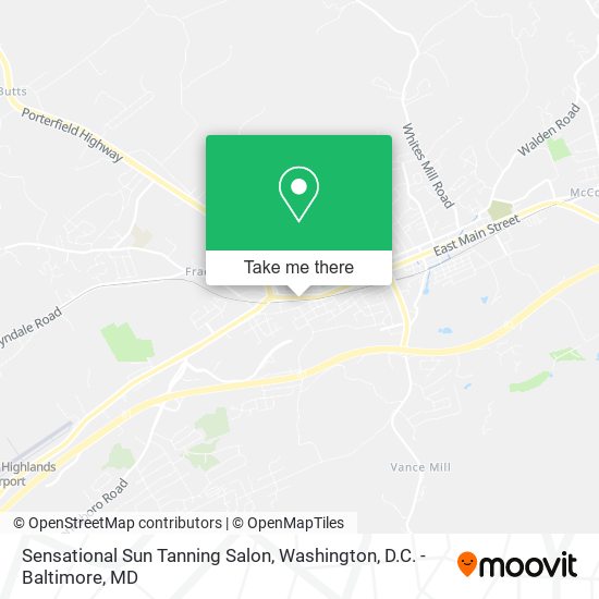 Mapa de Sensational Sun Tanning Salon