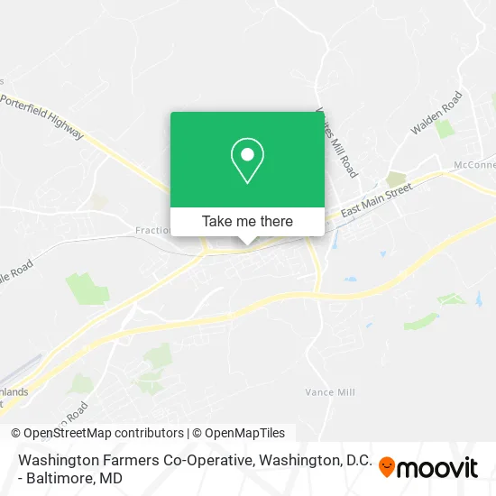 Washington Farmers Co-Operative map
