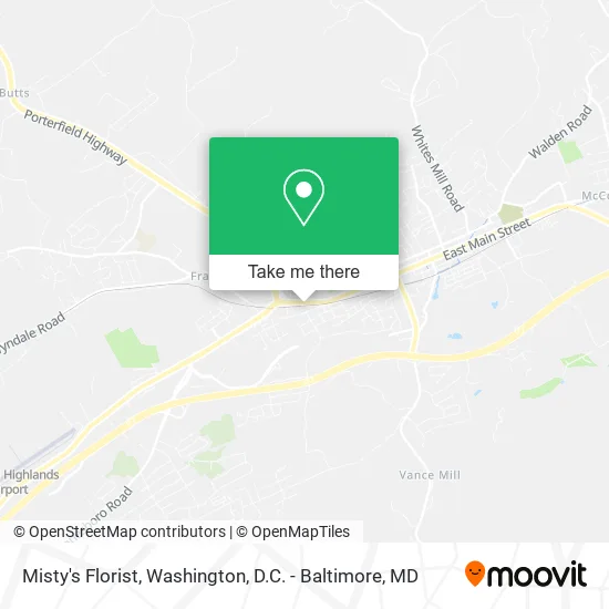 Misty's Florist map