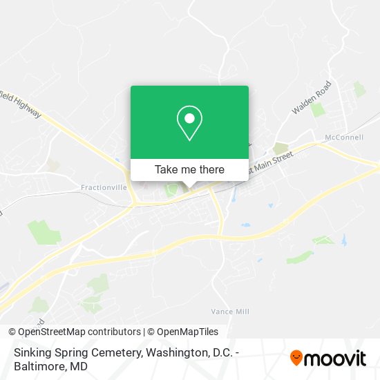 Sinking Spring Cemetery map