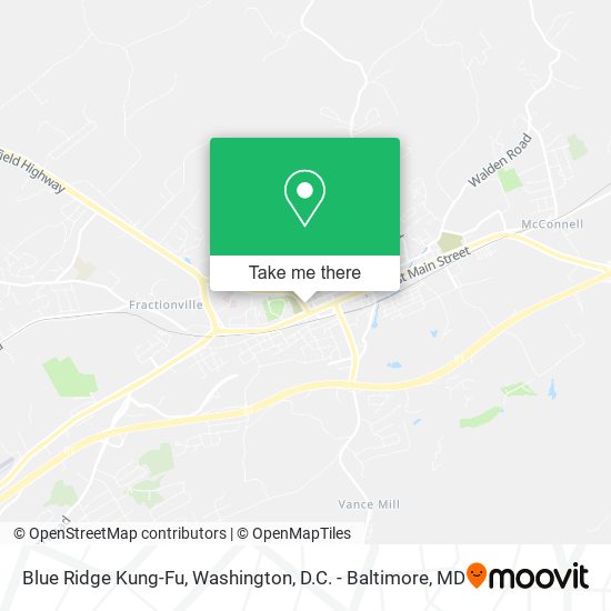 Mapa de Blue Ridge Kung-Fu