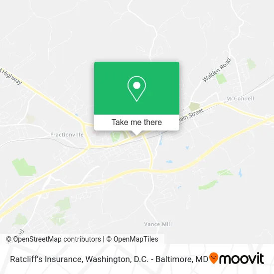 Ratcliff's Insurance map