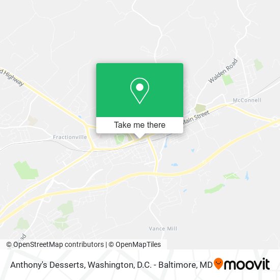 Anthony's Desserts map