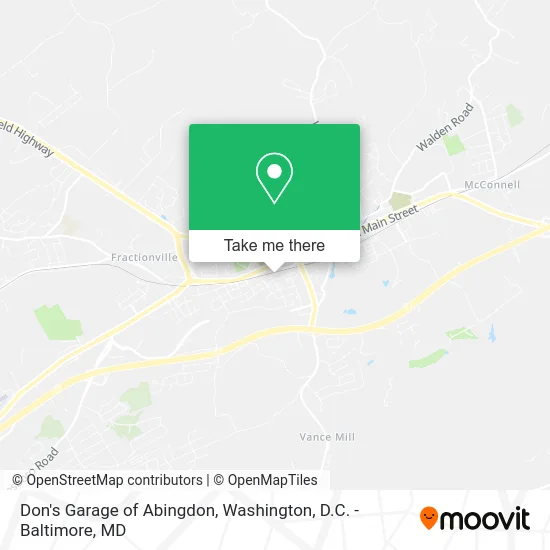 Don's Garage of Abingdon map