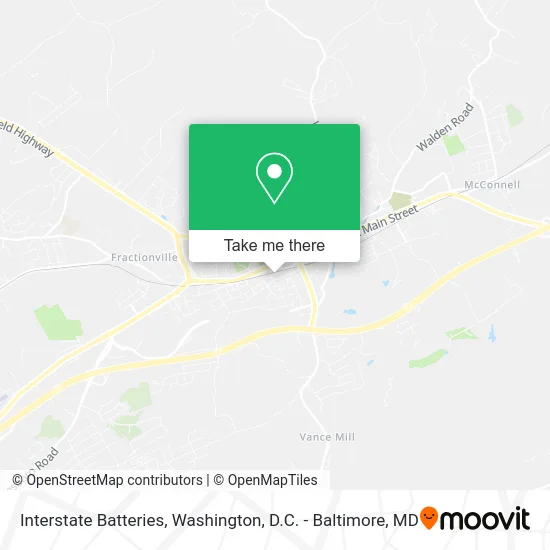 Interstate Batteries map