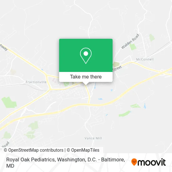Royal Oak Pediatrics map