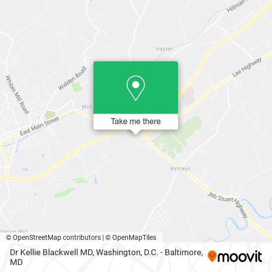 Dr Kellie Blackwell MD map