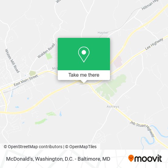 McDonald's map