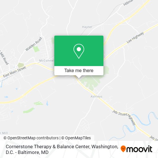 Cornerstone Therapy & Balance Center map