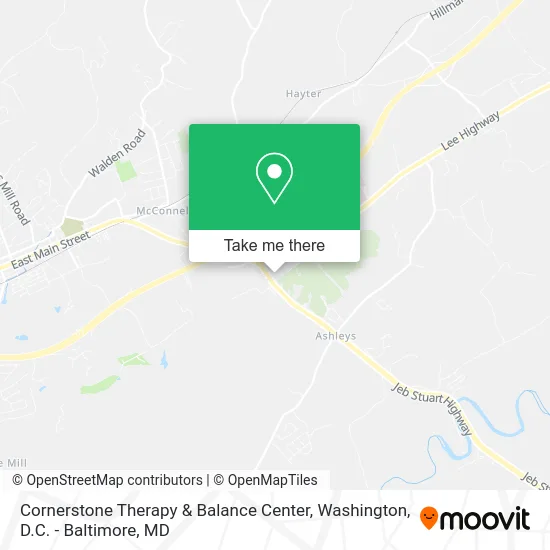 Cornerstone Therapy & Balance Center map