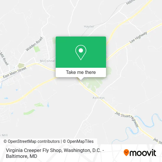 Virginia Creeper Fly Shop map