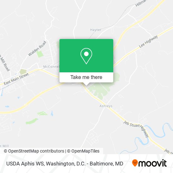 USDA Aphis WS map