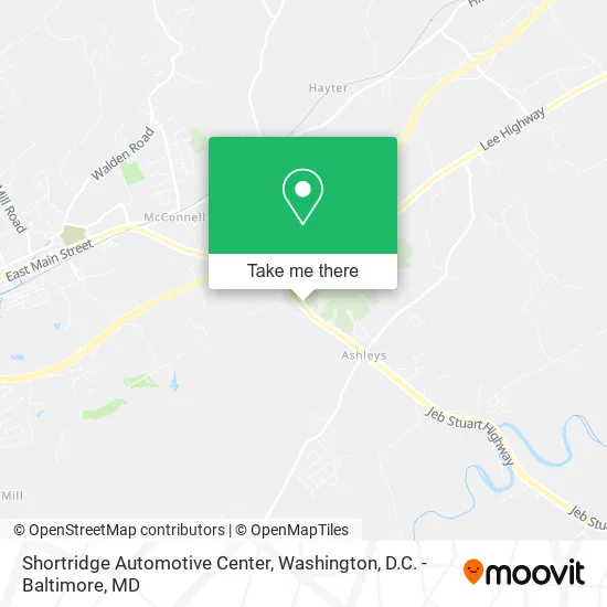 Shortridge Automotive Center map