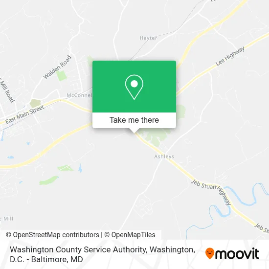 Washington County Service Authority map