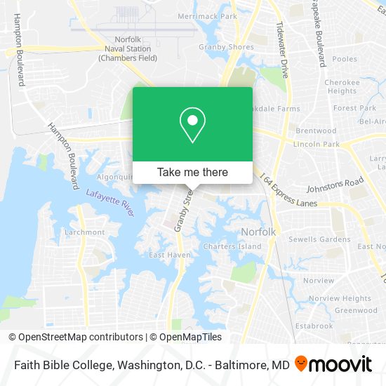 Mapa de Faith Bible College