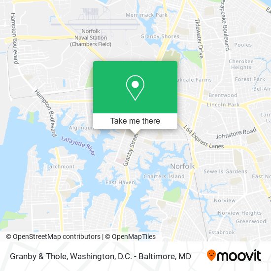 Mapa de Granby & Thole
