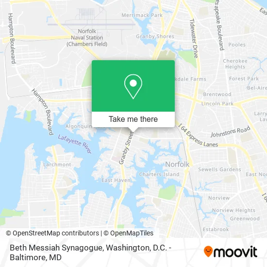 Beth Messiah Synagogue map