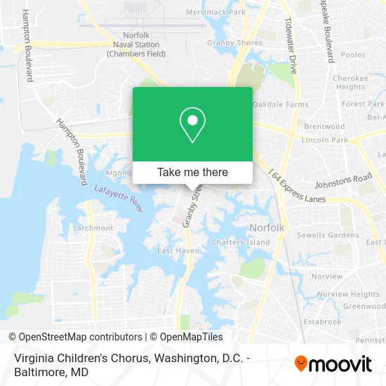 Virginia Children's Chorus map