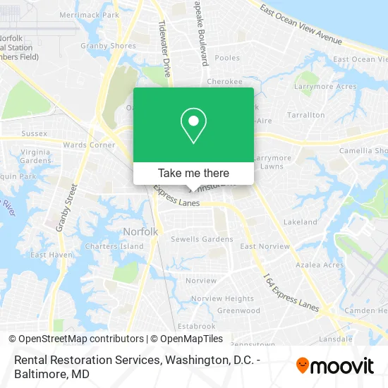 Rental Restoration Services map