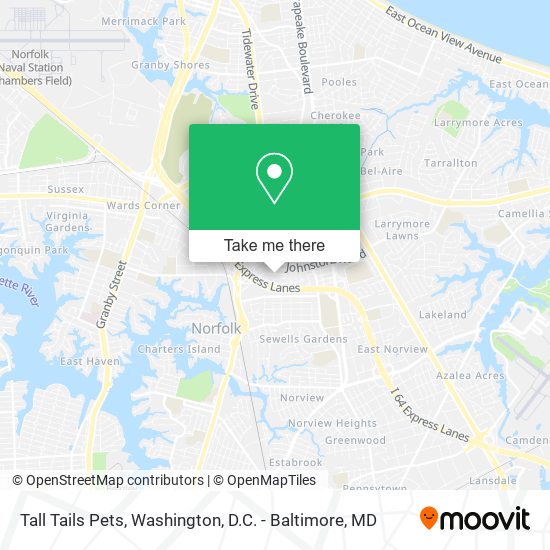 Mapa de Tall Tails Pets