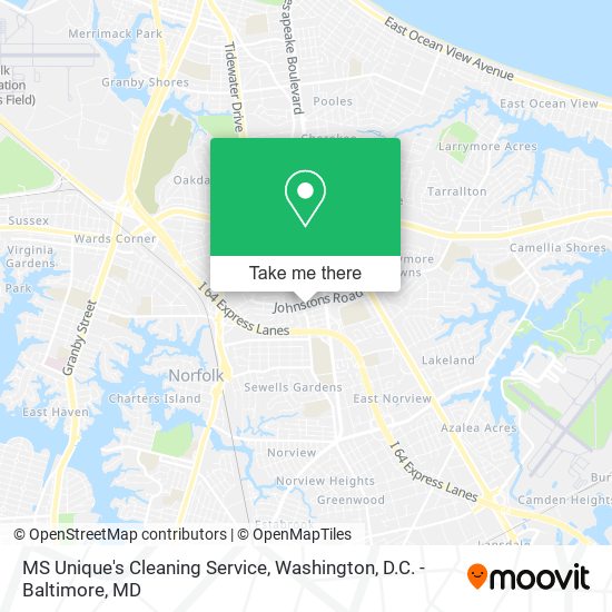 MS Unique's Cleaning Service map