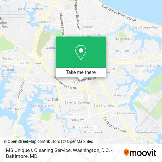 Mapa de MS Unique's Cleaning Service