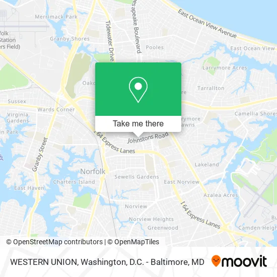 Mapa de WESTERN UNION