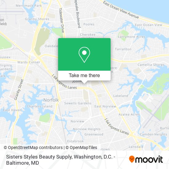 Sisters Styles Beauty Supply map
