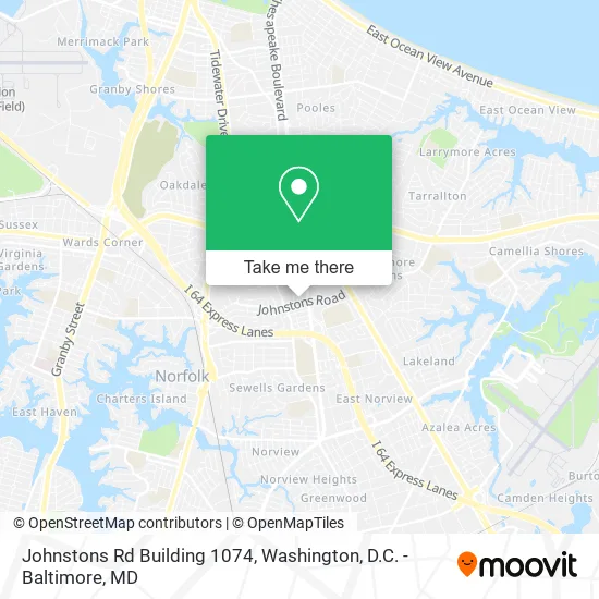 Mapa de Johnstons Rd Building 1074