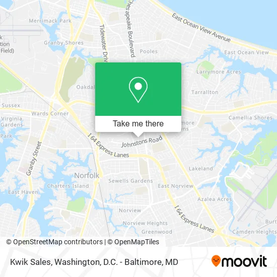 Mapa de Kwik Sales