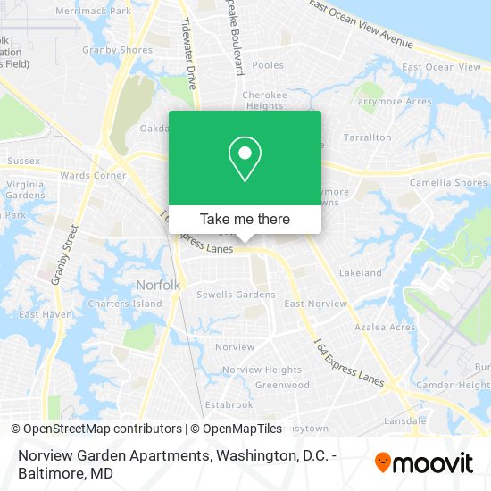 Mapa de Norview Garden Apartments