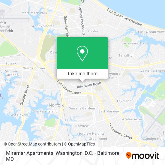 Miramar Apartments map