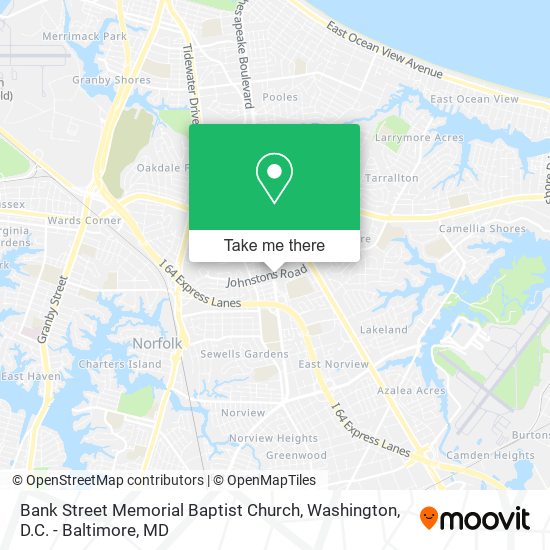 Bank Street Memorial Baptist Church map